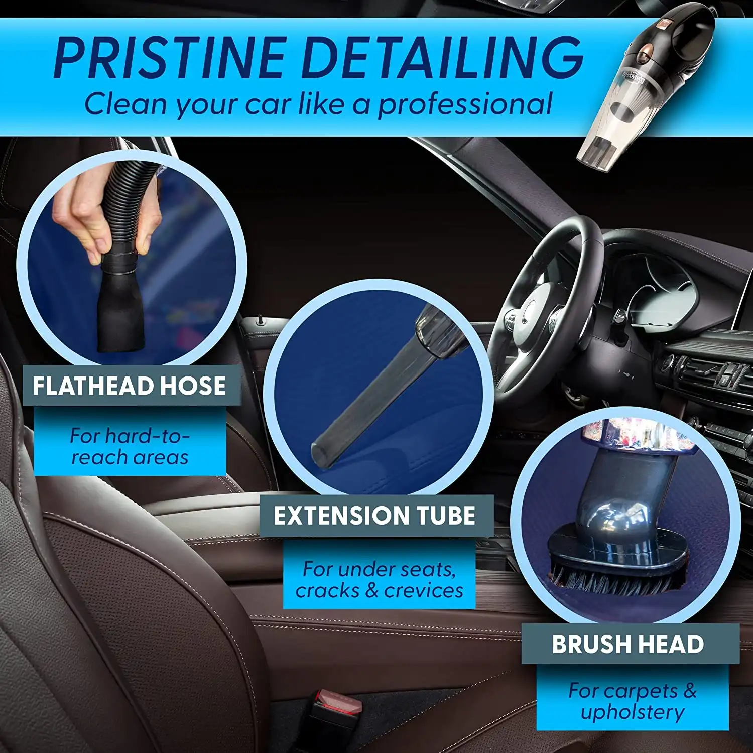 Car Vacuum Cleaner Small Auto Accessories Kit The Best Way to Keep Your Car Clean
